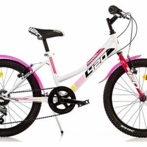 BICICLETTA DINO BIKES BIMBA MISURA 20 MTB AURELIA BAMBINA ART. 420D 6V (BIANCO ROSA)