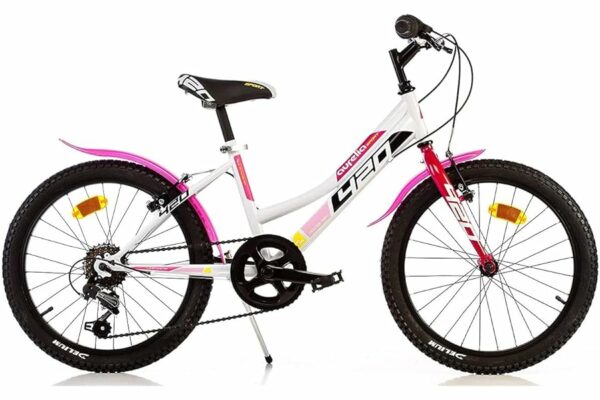 B09K5PVF53 69c2c88675d64 BICICLETTA DINO BIKES BIMBA MISURA 20 MTB AURELIA BAMBINA ART. 420D 6V (BIANCO ROSA)