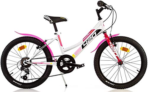B09K5PVF53 0 69c2c88964148 BICICLETTA DINO BIKES BIMBA MISURA 20 MTB AURELIA BAMBINA ART. 420D 6V (BIANCO ROSA)
