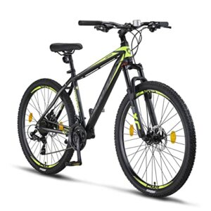 Licorne Bike - Mountain bike Diamond in alluminio, bicicletta per adolescenti, uomini e donne, cambio a 21 marce, freno a dis - immagine 2