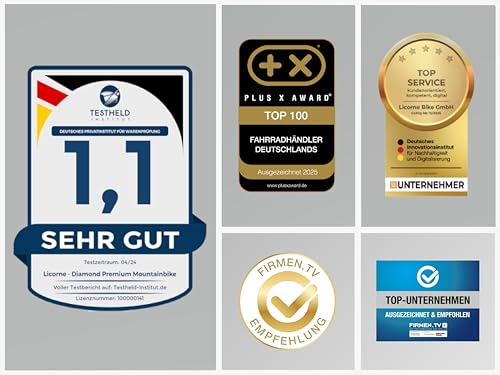 B09QL5JH1D 1 69c2c8d5bf8d9 Licorne Bike - Mountain bike Diamond in alluminio, bicicletta per adolescenti, uomini e donne, cambio a 21 marce, freno a dis