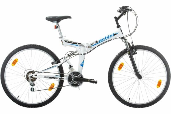 B09VH58L76 69c2c00d46122 Multibrand Bachini Folding Mountain Bike pieghevole biammortizzata da 26 pollici, 18 velocità, V-Brake, per uomo, donna, raga