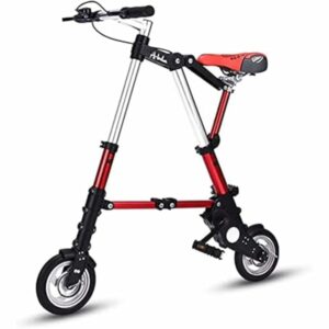 ZLYJ Bici Pieghevole 8 Pollici, Bici Pieghevole in Alluminio Leggero, Bici Città Regolabile Comoda, Telaio in Alluminio, Bici