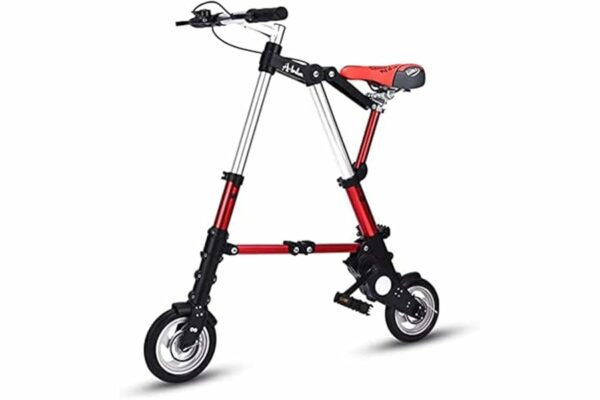 B0B4B7W625 69c2c0f64d454 ZLYJ Bici Pieghevole 8 Pollici, Bici Pieghevole in Alluminio Leggero, Bici Città Regolabile Comoda, Telaio in Alluminio, Bici