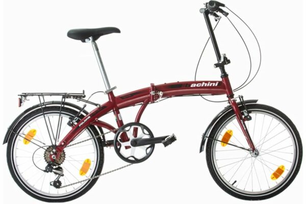 B0CHYZ6ZGB 69c2bfbfdc588 Multibrand Folding 20 pouces, Vélo pliant moderne, 6 vitesses, frein V-brake, Garde-boue, Sonnette, Porte-vélos, pour adultes