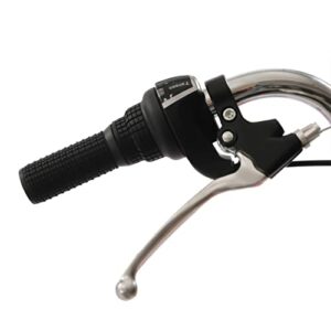 TONFEION Triciclo pieghevole da 24 pollici, per adulti, 3 ruote, 7 marce, per adulti, triciclo rosso, per anziani, anziani - immagine 5