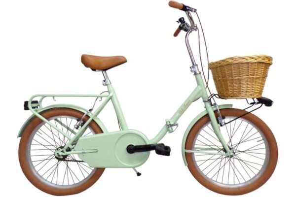 B0CXJ4QNH7 69c2bff77a539 Cicli Tessari - bicicletta pieghevole bici da passeggio graziella car-bike con cesto anteriore in vimini vintage