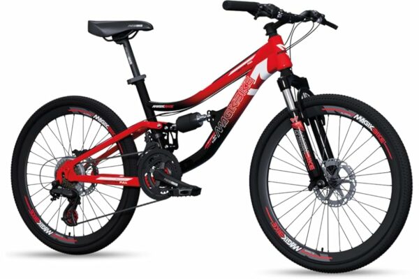 B0D45WJ127 69c2c814f2fd9 IBK Bicicletta Bici MTB 24'' Pollici Mountain Bike BIAMMORTIZZATA Ragazzo Cambio 21 Velocità Freni a Disco