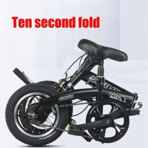 SJAPEX Bicicletta Pieghevole per Adulti da 14 Pollici, Bici Pieghevole da Città, Bici Pieghevole Portatile Leggera A velocità - immagine 3