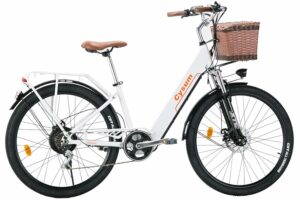 cysum cityrun bici elettrica donna, 26'' pedalata assistita Bicicletta Elettrica, City E-bike per adulti, 250W motore 25km/h,