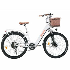 cysum cityrun bici elettrica donna, 26'' pedalata assistita Bicicletta Elettrica, City E-bike per adulti, 250W motore 25km/h, - immagine 2