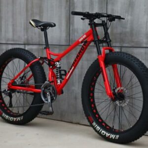 Kcolic Mountain Bike 24/26" Bici Per Adulti Fat Tire Bike 21 Velocità Telaio Acciaio Carbonio Doppia Sospensione Completa Dop - immagine 2