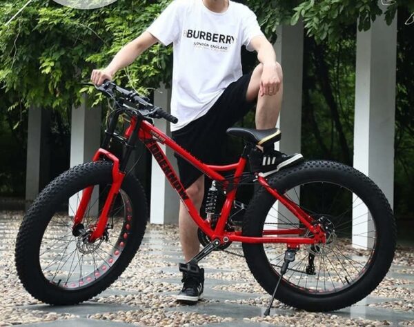 B0DHS7Q1P3 1 69c2c93262bef Kcolic Mountain Bike 24/26" Bici Per Adulti Fat Tire Bike 21 Velocità Telaio Acciaio Carbonio Doppia Sospensione Completa Dop