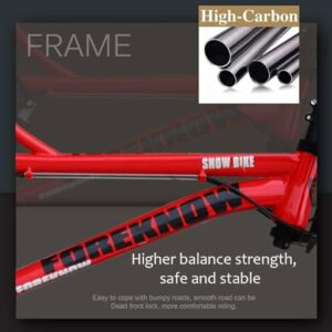 Kcolic Mountain Bike 24/26" Bici Per Adulti Fat Tire Bike 21 Velocità Telaio Acciaio Carbonio Doppia Sospensione Completa Dop - immagine 4