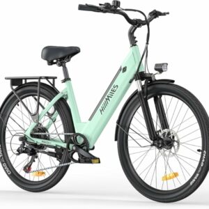 HillMiles Bici Elettrica Per Adulti Da 26", 7 Velocità Bicicletta Elettrica da 36V 13Ah Batteria Rimovibile, 25km/h & Autonom - immagine 1