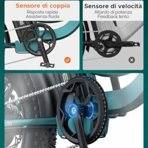 ENGWE Bicicletta Elettrica Adulto, 20'' ×4.0'' Fat Tire Bici Elettrica per Donna, 7 Velocità, 250W Batteria Rimovibile 48V 13 9 ENGWE Bicicletta Elettrica Adulto, 20'' ×4.0'' Fat Tire Bici Elettrica per Donna, 7 Velocità, 250W Batteria Rimovibile 48V 13 - immagine 5