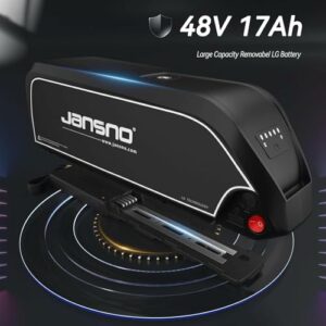 JANSNO Bicicletta Elettrica 20" x 4.0 Fat Tire, 7 Velocità Bici Elettrica, Freni a Disco Meccanici Anteriori e Posteriori, E- - immagine 3