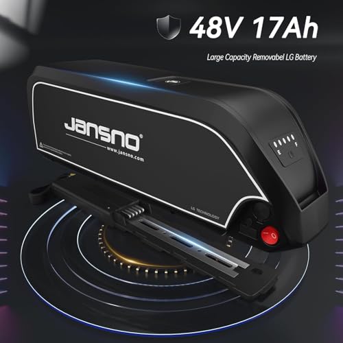 B0DWMDJW4L 1 69c2b5ce34244 JANSNO Bicicletta Elettrica 20" x 4.0 Fat Tire, 7 Velocità Bici Elettrica, Freni a Disco Meccanici Anteriori e Posteriori, E-