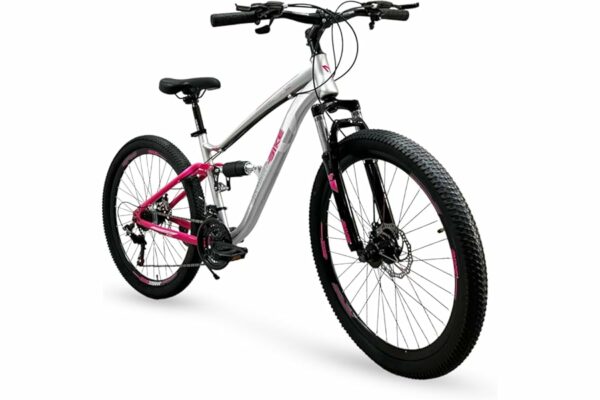 B0DXG5FXK1 69c2c7aa1e869 IBK Bicicletta Ragazza Mountain Bike Bici MTB 26'' Pollici BIAMMORTIZZATA Ragazza Cambio 21 Velocità Freni a Disco