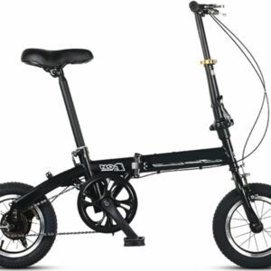LETIANZG Bici Pieghevole da 12 Pollici per Adulti e Adolescenti, con Altezza Regolabile, Bici Pieghevole da Città, Si Piega F