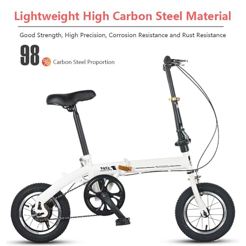 B0DZBMYKDC 3 69c2c16cd9499 LETIANZG Bici Pieghevole da 12 Pollici per Adulti e Adolescenti, con Altezza Regolabile, Bici Pieghevole da Città, Si Piega F