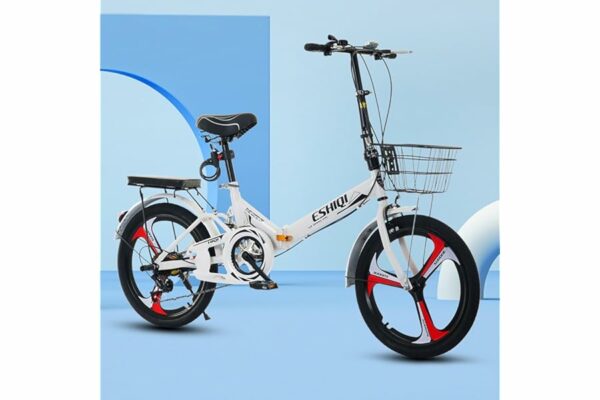 B0DZHN9RHK 69c2c0999e732 LETIANZG Bicicletta Pieghevole Leggera da 22/24 Pollici for Adulti, Trasmissione a Catena, Telaio in Alluminio Leggero, Bicic