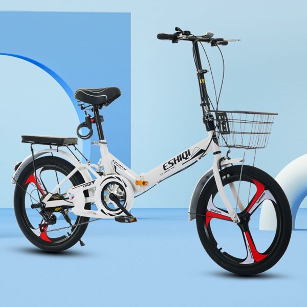 B0DZHN9RHK 0 69c2c09abfe76 LETIANZG Bicicletta Pieghevole Leggera da 22/24 Pollici for Adulti, Trasmissione a Catena, Telaio in Alluminio Leggero, Bicic