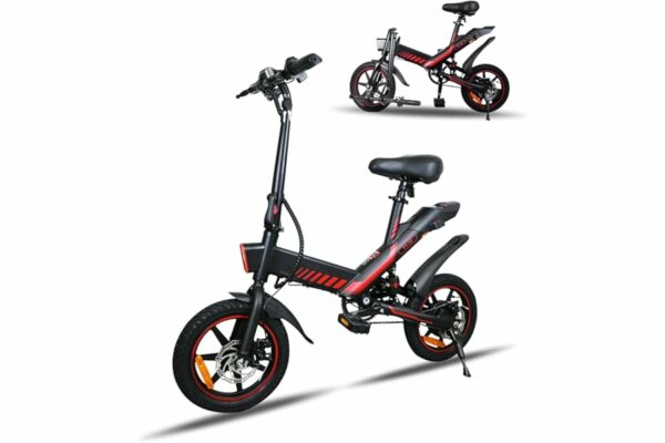 B0F13RVRR1 69c2b7f3aacea YOBACARID 14" Bici Elettrica Pieghevole, 36V 6.0AH Batteria 250W Motore, Fino a 25-35km, Freni a Doppio Disco e Velocità Mass