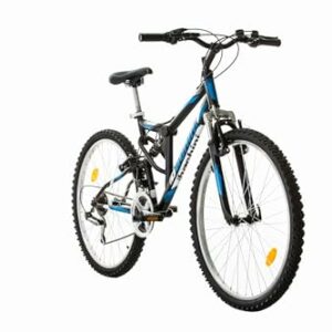 Multibrand Bachini Extreme Mountain Bike biammortizzata da 26 pollici, 18 velocità, V-Brake, per uomo, donna, ragazza e ragaz - immagine 3