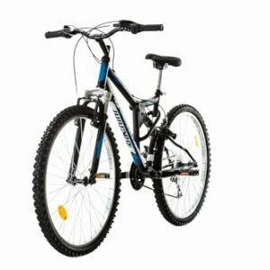 Multibrand Bachini Extreme Mountain Bike biammortizzata da 26 pollici, 18 velocità, V-Brake, per uomo, donna, ragazza e ragaz - immagine 4