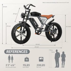 JANSNO Bicicletta Elettrica 20" x 4.0 Fat Tire, 7 Velocità Bici Elettrica, Freni a Disco Meccanici Anteriori e Posteriori, E- 7 JANSNO Bicicletta Elettrica 20" x 4.0 Fat Tire, 7 Velocità Bici Elettrica, Freni a Disco Meccanici Anteriori e Posteriori, E- - immagine 3