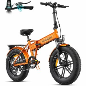 ENGWE Bici Elettrica Pieghevole, Bicicletta Elettrica da 48V 13Ah Batteria Rimovibile, Autonomia di 50-120 km E-bike，20"×4.0" - immagine 1