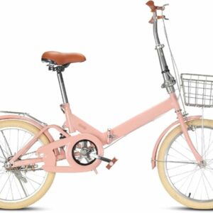 QKDWQZ Bicicletta Pieghevole In Alluminio Da 20/22 Pollici Con Freno A Disco E Freno A V, Bicicletta Pieghevole Per Uomo E Do