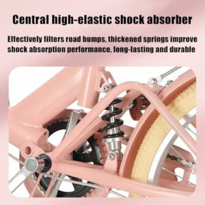 QKDWQZ Bicicletta Pieghevole In Alluminio Da 20/22 Pollici Con Freno A Disco E Freno A V, Bicicletta Pieghevole Per Uomo E Do - immagine 4