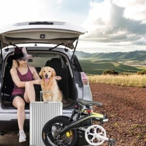 Bicicletta Pieghevole 18/16" City Bike Pieghevole, 6 Velocità, Anteriore E Posteriore Mudgard,Unisex, Mini Bici Pieghevole Le - immagine 3