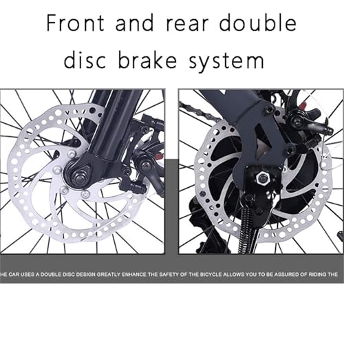 B0F9TNGBNM 2 69c2c024c1204 Bicicletta Pieghevole 18/16" City Bike Pieghevole, 6 Velocità, Anteriore E Posteriore Mudgard,Unisex, Mini Bici Pieghevole Le