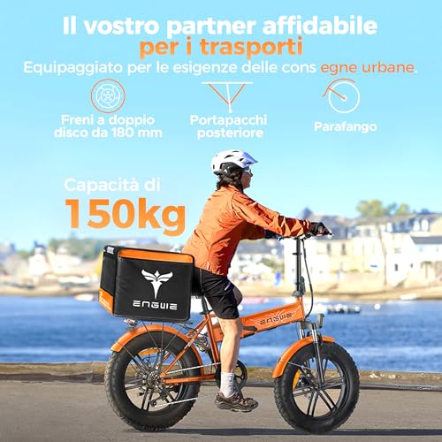 B0FGY3HP14 2 69c2b6d196e0d ENGWE EP-2 BOOST Bicicletta Elettrica Pieghevole Con Sensore di Coppia, 48V 13Ah Batteria Rimovibile e 250W Motore Senza Spaz