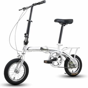 Kcolic Bici Pieghevole 12 Pollici, Bici Città Compatta, per Studenti Adulti, Mini Bici Pieghevole Leggera per Bici Lavoro A,1