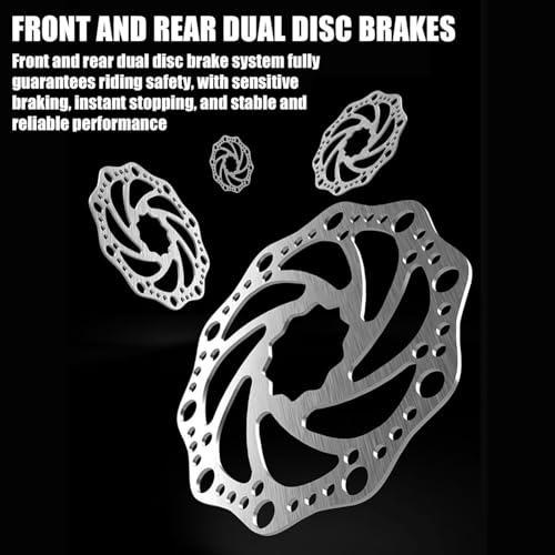 B0G145Y3WN 3 69c2c05f46466 Kcolic Mountain Bike Pieghevole 24" E 26" con Doppia Sospensione, Telaio Acciaio Ad Alto Tenore Carbonio, 21 velocità, Bici C