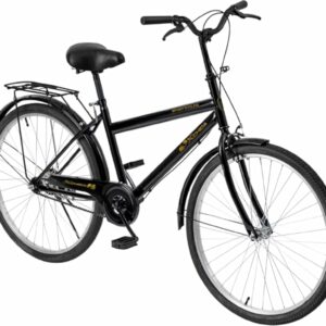 Baroni Home Bicicletta da Passeggio, Manubrio e Sellino Regolabile, Bici con Doppio Freno Anteriore e Posteriore, 26 Pollici,