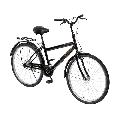 B0G7ZWQJS9 0 69c2b6bbdc945 Baroni Home Bicicletta da Passeggio, Manubrio e Sellino Regolabile, Bici con Doppio Freno Anteriore e Posteriore, 26 Pollici,