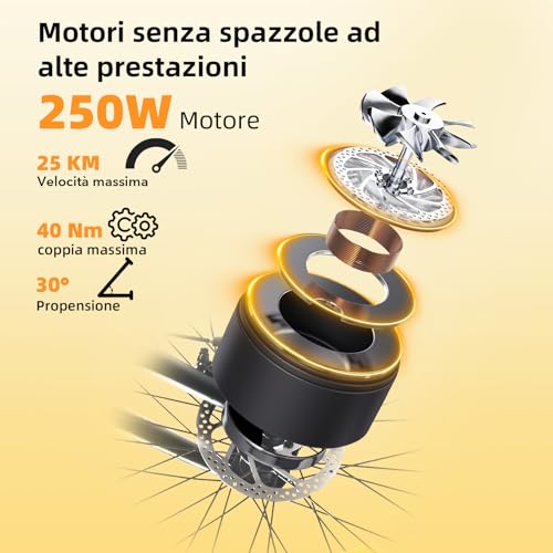 KAISDA Bici Elettrica Pieghevole 20 Pollici Bicicletta Elettrica da 36V 10.4Ah, 20 * 3.0" Pneumatici Larghi fino a 60 km, Dis 2 B0GC8K2KS7 1 69c2b7e536735 KAISDA Bici Elettrica Pieghevole 20 Pollici Bicicletta Elettrica da 36V 10.4Ah, 20 * 3.0" Pneumatici Larghi fino a 60 km, Dis