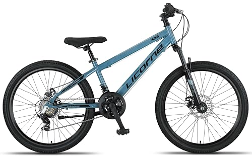 B0GHYDRZKZ 1 69c2c91a76464 Licorne Bike Thunder Premium Mountain Bike in 20, 24, 26, 27,5 e 29 pollici, per ragazze, ragazzi, uomini e donne
