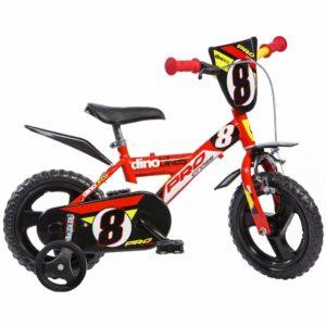 Dino Bikes 123 GLN bicicletta serie 23 con rotelle e freno anteriore per bambini dai 3 ai 5 anni - immagine 3