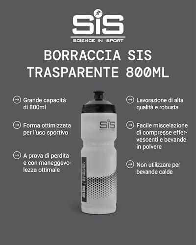 Science in Sport Borraccia sportiva 800ml - Con pratico sistema Easy Mix, Borraccia per bici, palestra, escursionismo o lavor 2 B002FOMU3O gal 1 69cf976271060 Science in Sport Borraccia sportiva 800ml - Con pratico sistema Easy Mix, Borraccia per bici, palestra, escursionismo o lavor
