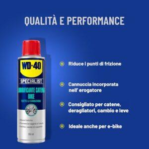 WD-40 Specialist Bike - Lubrificante Catena Bici MTB Strada E-Bike - Olio Spray Tutte le Condizioni Meteo - Protegge dalla Ru - immagine 4
