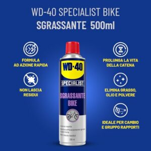 WD-40 - Specialist - Sgrassante Bike - Azione Rapida - Rimuove grasso, olio, polvere e sporco - Rallenta l’usura - Non lascia - immagine 3