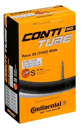 B01EWZFU3K gal 1 69cfa04c9e036 Continental Race 28 700 x 25-32c Bike Inner Tubes - Presta 42mm Long Valve (Pair)
