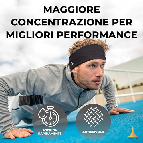 B01MQ4MJ33 gal 1 69cf8bd74c23c French Fitness Revolution - Fascia elastica sportiva per uomini e donne – corsa, ciclismo, basket, yoga, fitness – fascia per
