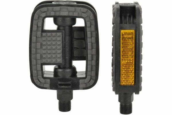 B01N32JHIF 69cfa0ce409a7 Fischer pedals with anti-slip and reflectors, suitable for all bicycle types, black